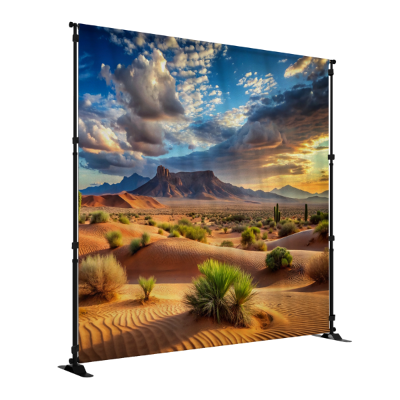 Stretchvue 10' backdrop with single faced graphic