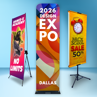 X-Banner Stand with Imprinted Banner