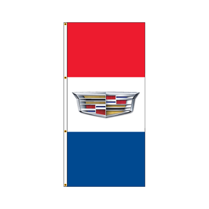 Single Faced Authorized Dealer Drape Flags (Cadillac) RWB