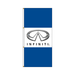 Single Faced Authorized Dealer Drape Flags (Infiniti) BWB