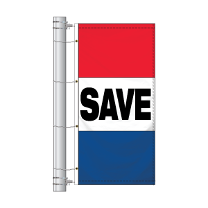 Single Faced Authorized Dealer Drape Flags (Save)