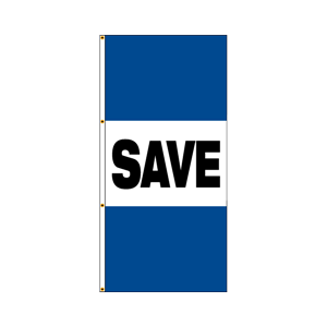 Single Faced Authorized Dealer Drape Flags (Save) BWB