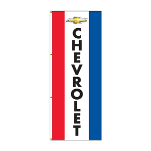 Single Faced Interceptor Drape Flags (Center Panel CHEVROLET R/W/B