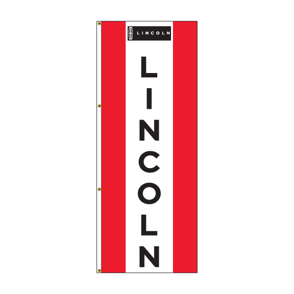 Single Faced Interceptor Drape Flags (Center Panel LINCOLN R/W/R