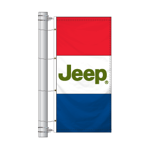 Double Face Dealer Interceptor Drape Flags (Jeep)