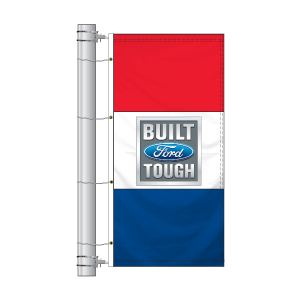 Double Faced Interceptor Drape Flags (Built Ford Tough)