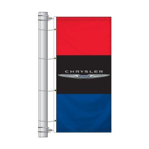 Double Face Dealer Interceptor Drape Flags (Chrysler)