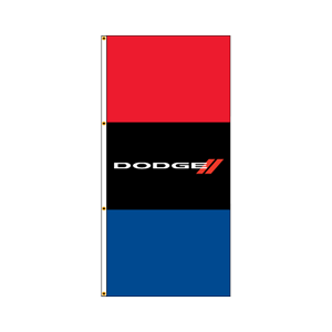 Double Face Dealer Interceptor Drape Flags (Dodge) RED/BLACK/BLUE