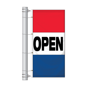 Double Faced Interceptor Drape Flags (Open)