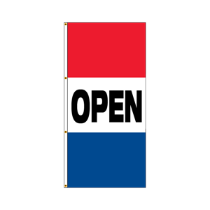 Double Faced Interceptor Drape Flags (Open) RED/WHITE/BLUE