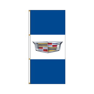 Double Faced Interceptor Drape Flags (Cadillac) BLUE/WHITE/BLUE