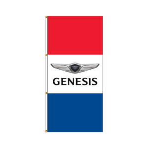 Double Faced Interceptor Drape Flags- (Genesis) R/W/B