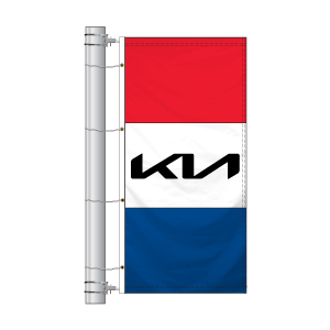 Double Faced Interceptor Drape Flags Old Logo (KIA)