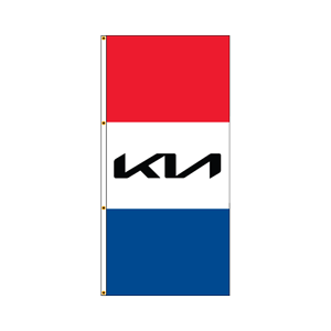 Double Faced Interceptor Drape Flags Old Logo (KIA) RWB