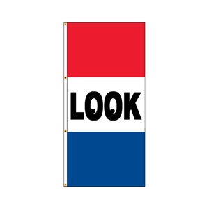 Double Faced Interceptor Drape Flags (Look) RWB