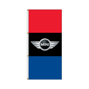 Double Faced Interceptor Drape Flags (MINI - Black) RWB