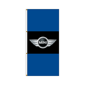 Double Faced Interceptor Drape Flags (MINI - Black) BWB