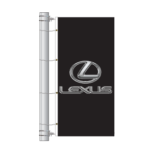 Double Faced Interceptor Drape Flags (Lexus)