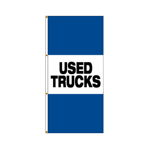 Double Faced Interceptor Drape Flags (Used Trucks) BWB