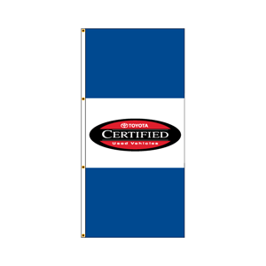 Double Faced Interceptor Drape Flags (Toyota Certified Used Vehicles) BWB