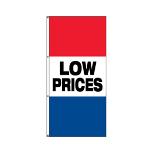 Double Faced Interceptor Drape Flags (Low Prices) RWB