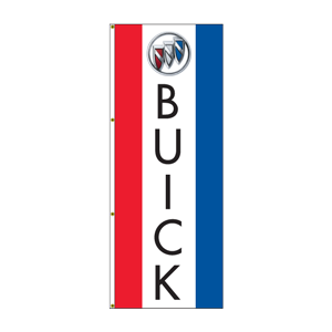 Double Faced Interceptor Drape Flags (Center Panel BUICK R/W/B