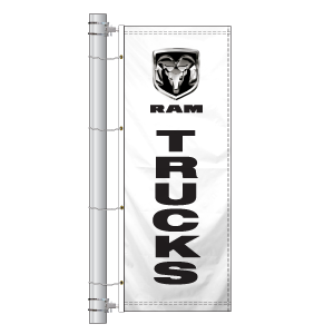 Double Faced Interceptor Drape Flags (Center Panel - Ram Trucks) (3' x 8')