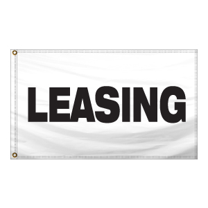 Stock Message Free Flying Drape Flag (Leasing) (2.5' x 3.5')