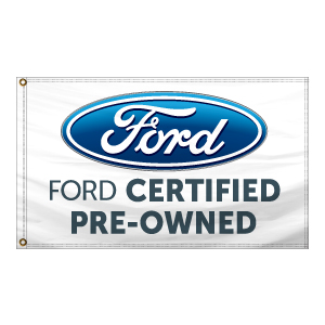 Authorized Dealer Free Flying Drape Flags (Ford Certified Pre-Owned) (2.5' x 3.5')