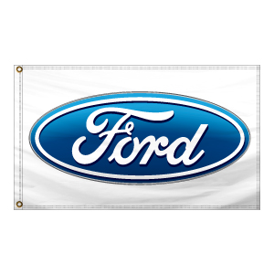 Authorized Dealer Free Flying Drape Flags (Ford) (2.5' x 3.5')