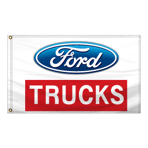 Authorized Dealer Free Flying Drape Flags (Ford Trucks) (2.5' x 3.5')