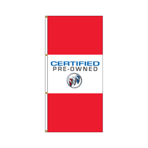 Double Faced Free Flying Drape Flags (CertPreownBuick)RWR