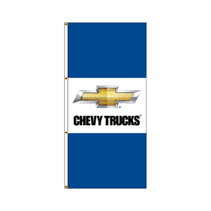 Double Faced Free Flying Drape Flags (Chevy Trucks) BWB