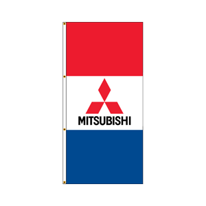 Double Faced Free Flying Drape Flags (MITSUBISHI)RWB