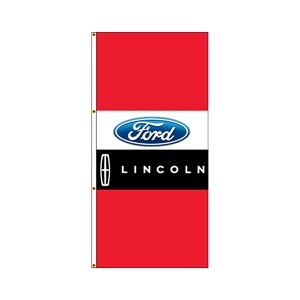 Double Faced Free Flying Drape Flags (FORD/LINCOLN) RWR