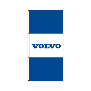 Double Faced Free Flying Drape Flags (Volvo) BWB