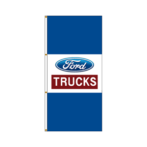 Double Faced Free Flying Drape Flags (Ford Trucks) BWB