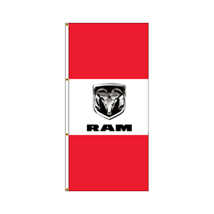Double Face Dealer Free Flying Drape Flags (Ram) RWR