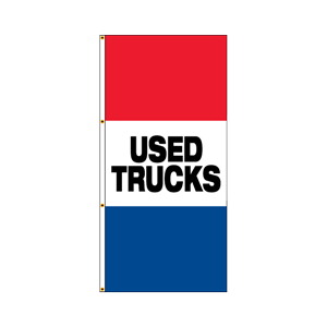 Double Faced Free Flying Drape Flags (Used Trucks) RWB
