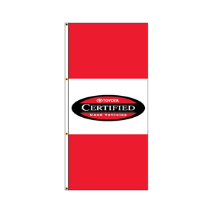 Double Faced Free Flying Drape Flags (TOYOTA CERTIF) RWR