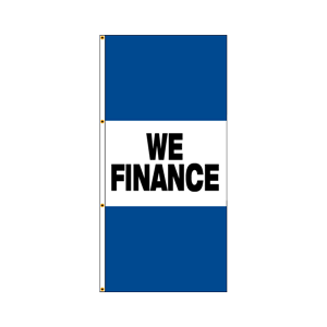 Double Faced Free Flying Drape Flags (We Finance) BWB