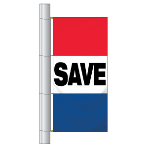 Double Faced Free Flying Drape Flags (Save)