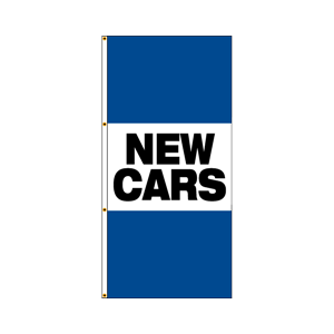 Single Faced Free Flying Drape Flags (New Cars) BWB