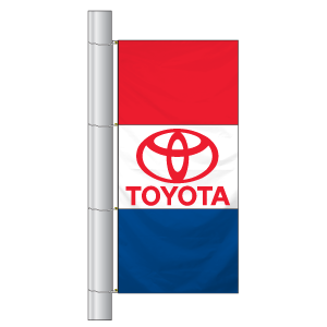Single Faced Free Flying Drape Flags (Toyota)