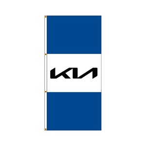 Single Faced Free Flying Drape Flags (KIA) BWB