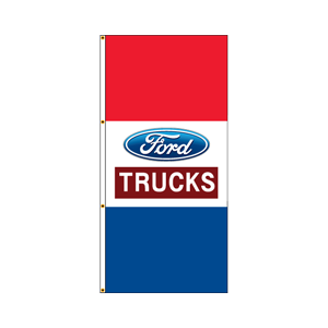 Single Faced Free Flying Drape Flags- (Ford Trucks) RWB
