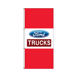 Single Faced Free Flying Drape Flags- (Ford Trucks) RWR