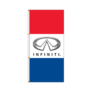 Single Faced Free Flying Drape Flags (Infiniti) RWB