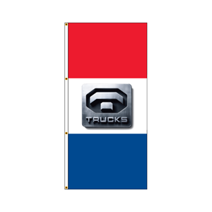 Single Faced Free Flying Drape Flags (Trucks) RWB