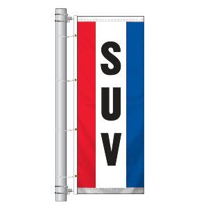 Single Faced Stock Message Interceptor Drape Flag SUV RWB